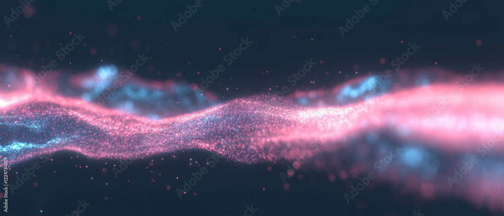 Aufkleber Glowing sparks creating an abstract background with space for your message