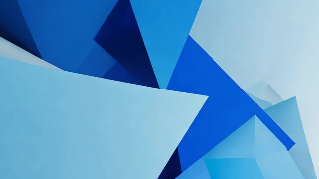 Blue forms composition, moving softly corners, abstract background with shapes