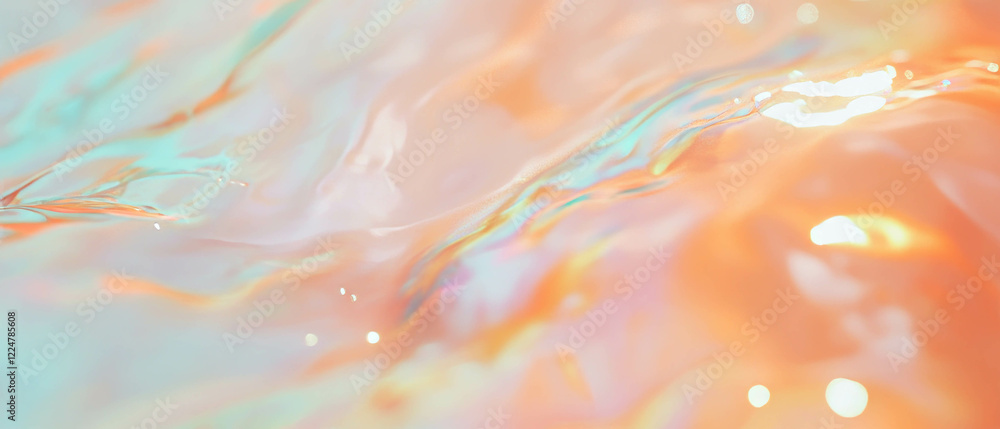 Poster exploration of organic sound flow with a serene abstract backdrop and natural elements