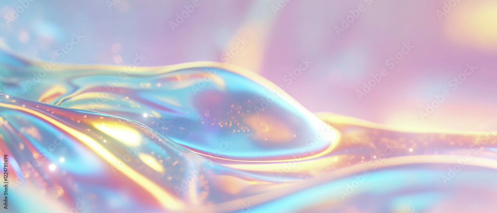 Poster organic spark flow creates a mesmerizing abstract background with a clear central area