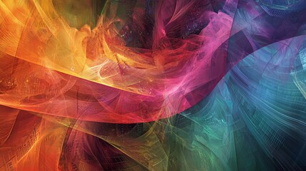 Fototapeta premium Dynamic digital network connections engaging graphics in cyberspace technology