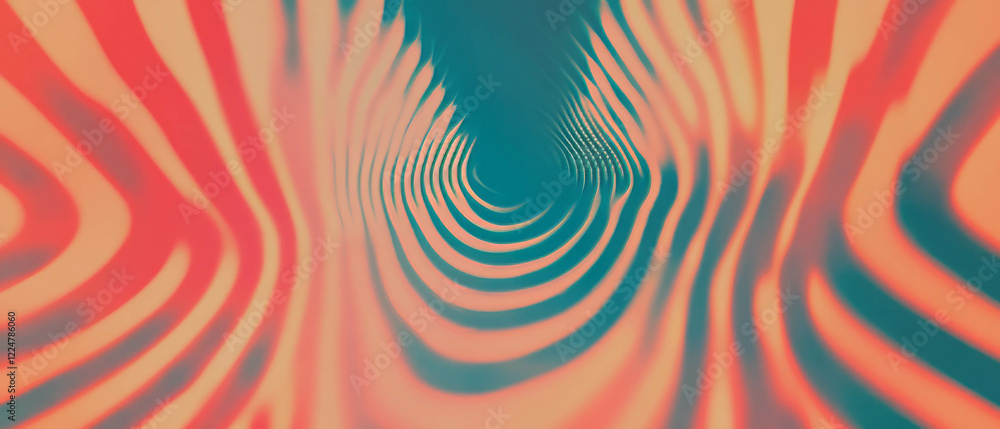 Poster abstract banner with rhythmic pulses enhancing musical vibes in energetic design