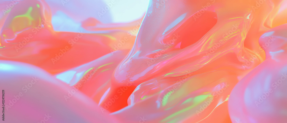 Aufkleber soft music glow enhances a serene and abstract artistic atmosphere