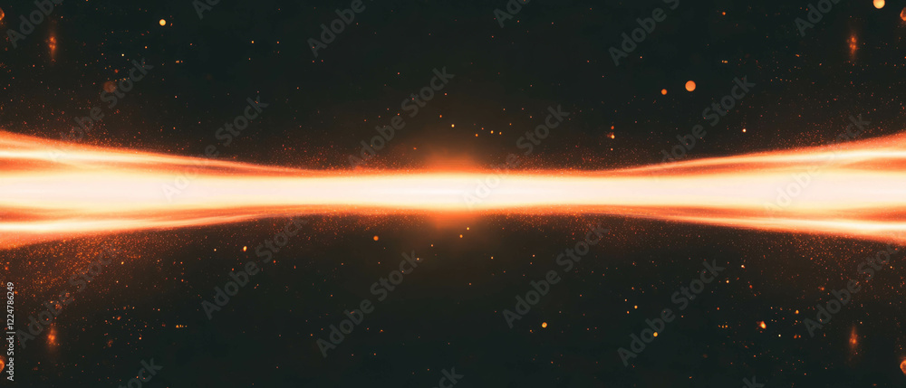 Poster Spark trails create an abstract background with space for branding and promotional content