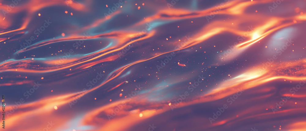Aufkleber Exploring vibrant transparent spark layers with rich texture and subtle glow