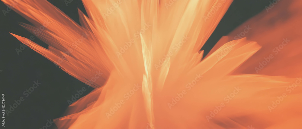 Poster Triangular spark background with focal point and modern design elements