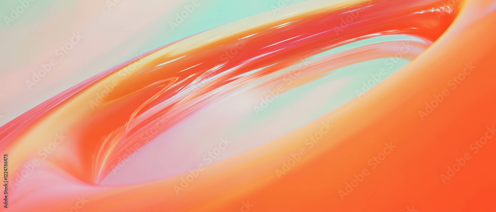 Fototapete vibrant music waves create dynamic energy in abstract background with empty center