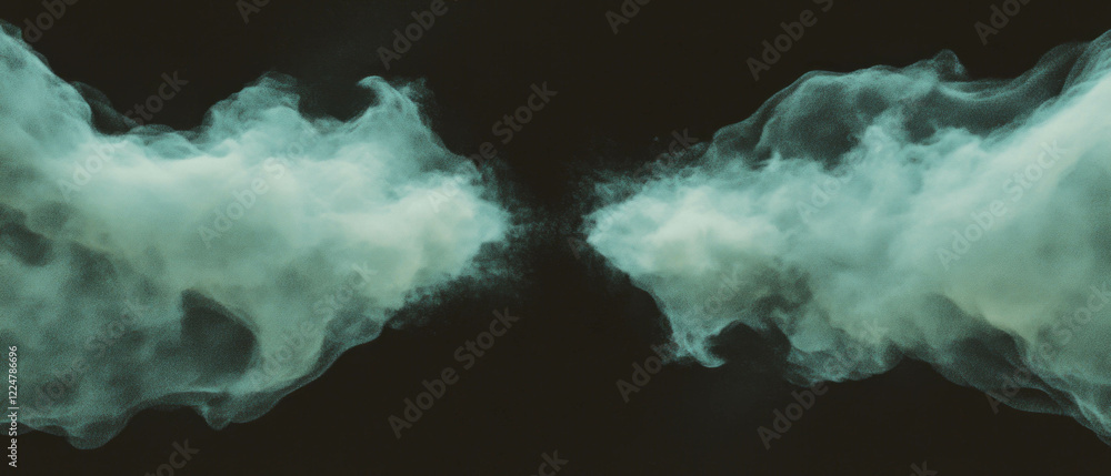 Poster Abstract conceptual representation of dust creating central focus in dark textured background