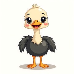 Naklejka premium cartoon duck