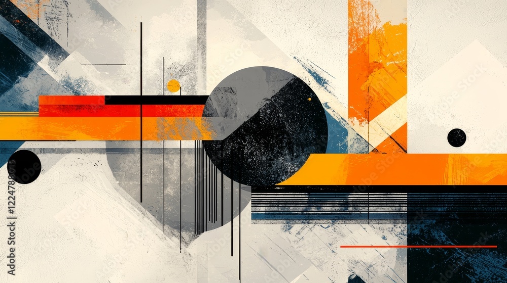 Poster digital communication an abstract network of harmonious lines and colors in cyberspace