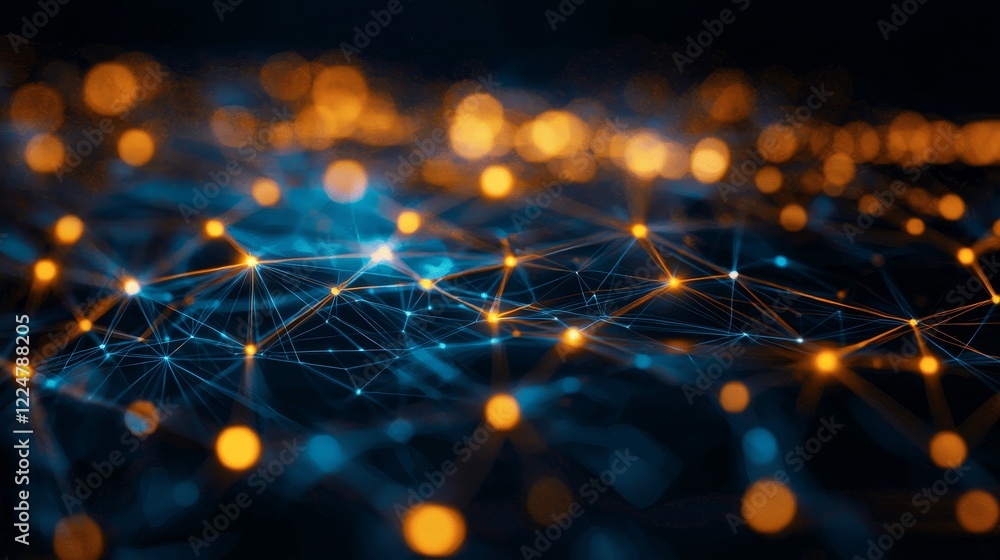 Poster Illuminated insights on cyberspace connections and communication through digital networks