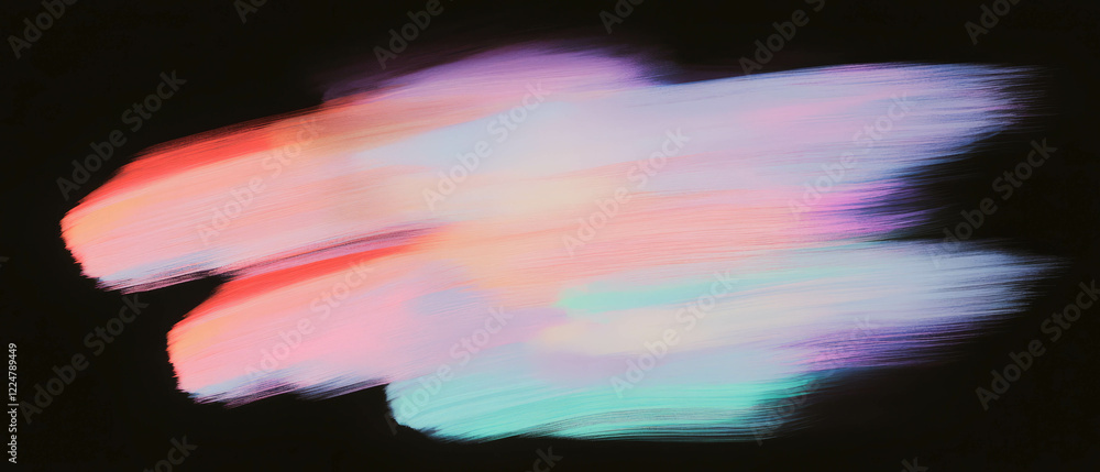Poster Brushstroke overlay texture with blended colors on a dark background for artistic projects