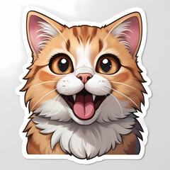 Obraz premium Playful Kitten Illustration