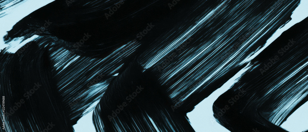 Poster high contrast brushstroke overlay texture in dark colors on light background