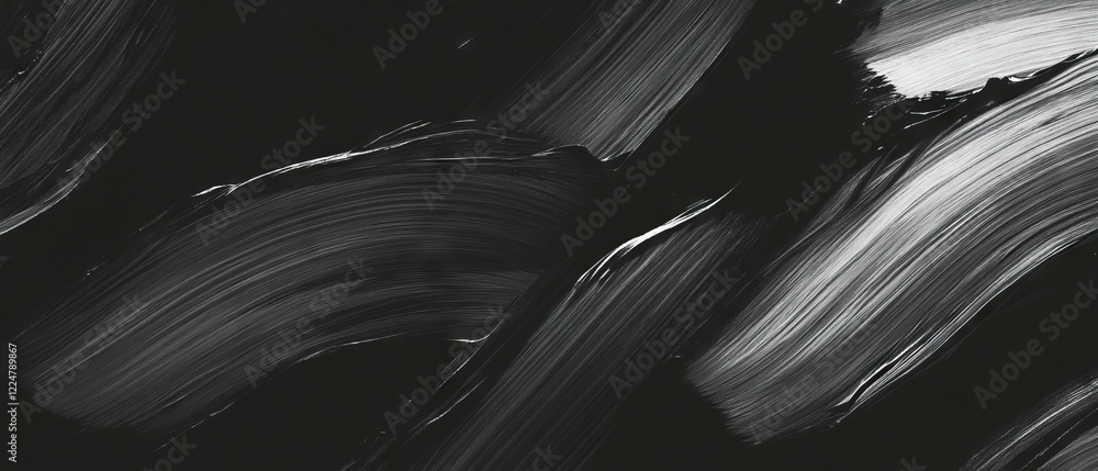Poster textured brushstrokes with a dry brush effect on a dark textured background