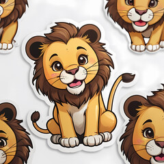 Obraz premium Cute Lion Illustration