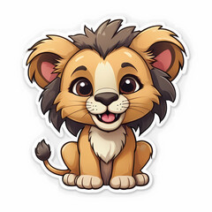 Obraz premium Cute Lion Illustration