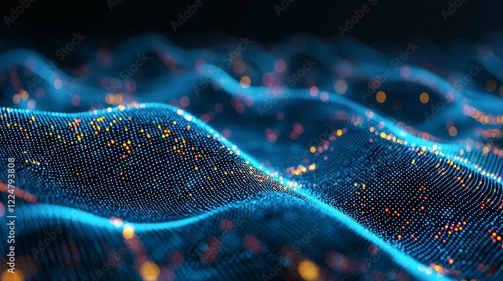 Poster patterns of connection exploring digital communication in cyberspace technology