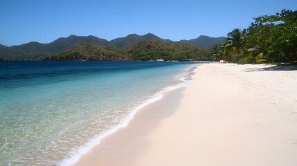 Obraz premium tropical beach with white sand beach
