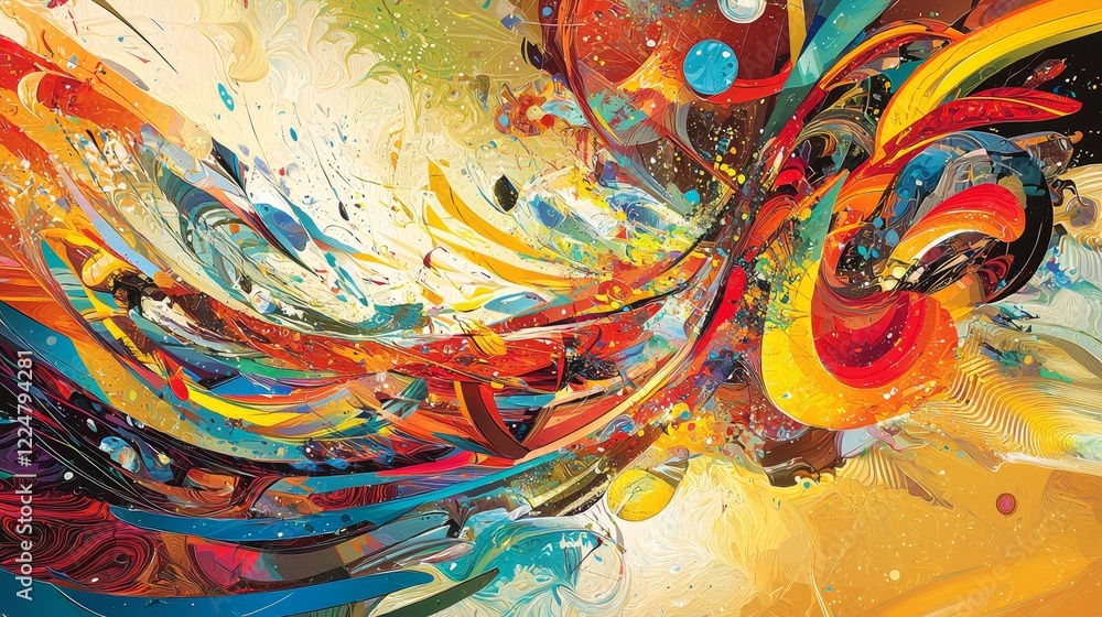 Poster whirlwind of digital interactions abstract backgrounds and network connections visualized