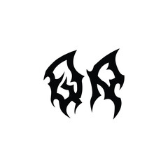 QA monogram logo design letter text name symbol monochrome logotype alphabet character simple logo