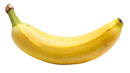 close up of isolated banana on transparent background png