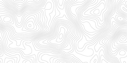 Abstract modern white and black topographic contour map wavy line, digital print terrain lines texture vector white background. 
