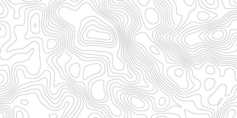 Abstract modern white and black topographic contour map wavy line, digital print terrain lines texture vector white background. 