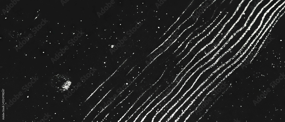 Aufkleber Overlay texture of a used CRT screen with fingerprints on a black background