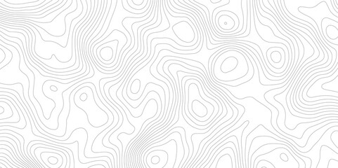 Abstract modern white and black topographic contour map wavy line, digital print terrain lines texture vector white background. 
