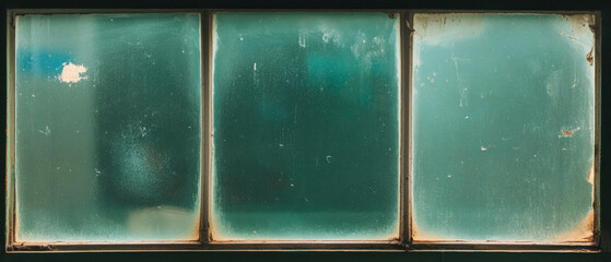 Texture of a dirty window displaying dust and smudges against a dark background