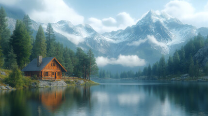 Obraz premium Serenity by the Lake