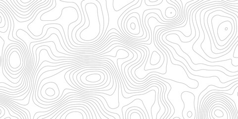 Topographic beautiful white and black contour topo wavy pattern map line design, geography map line, presentation white background. Use for template, wallpaper, web vector illustration.  