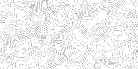 Topographic beautiful white and black contour topo wavy pattern map line design, geography map line, presentation white background. Use for template, wallpaper, web vector illustration.  