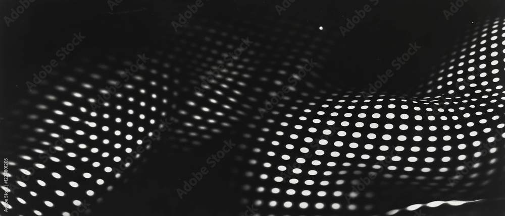 Poster Bold dot texture pattern with large dots on a dark backdrop creating a striking visual effect