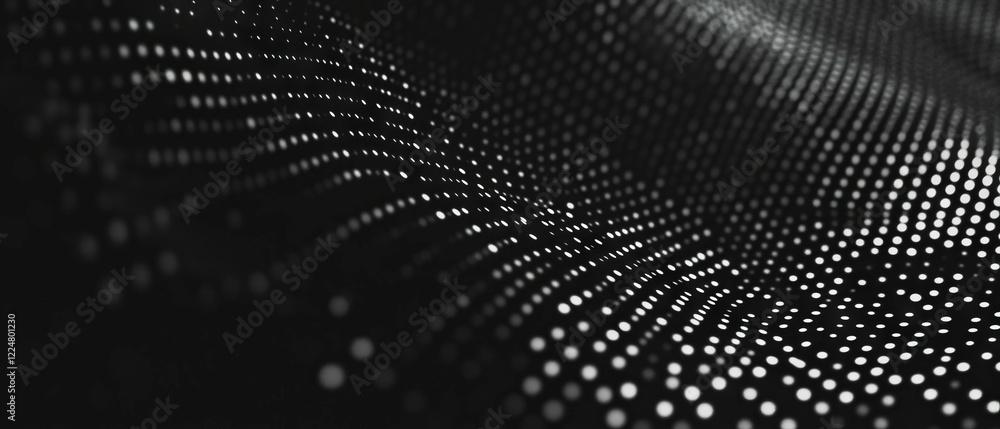 Aufkleber Dot texture overlay creating a subtle contrast on a dark background