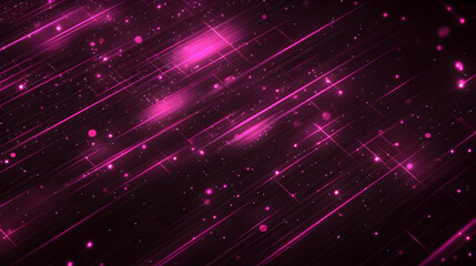 Obraz premium Pink streaks of light illuminate a dark backdrop, creating a dynamic and vibrant abstract background.
