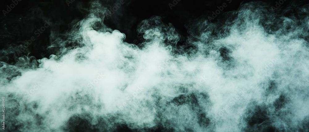 Poster Soft dusty textures create a serene environment on a dark background for creative messaging