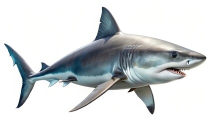 Fototapeta premium Great White Shark Profile View