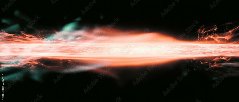 Poster exploration of film halation effect creating a dreamy atmosphere against a black background