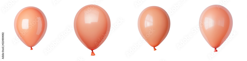 Poster vibrant red balloons floating in the air for festive and joyful events colorful inflated spherical b