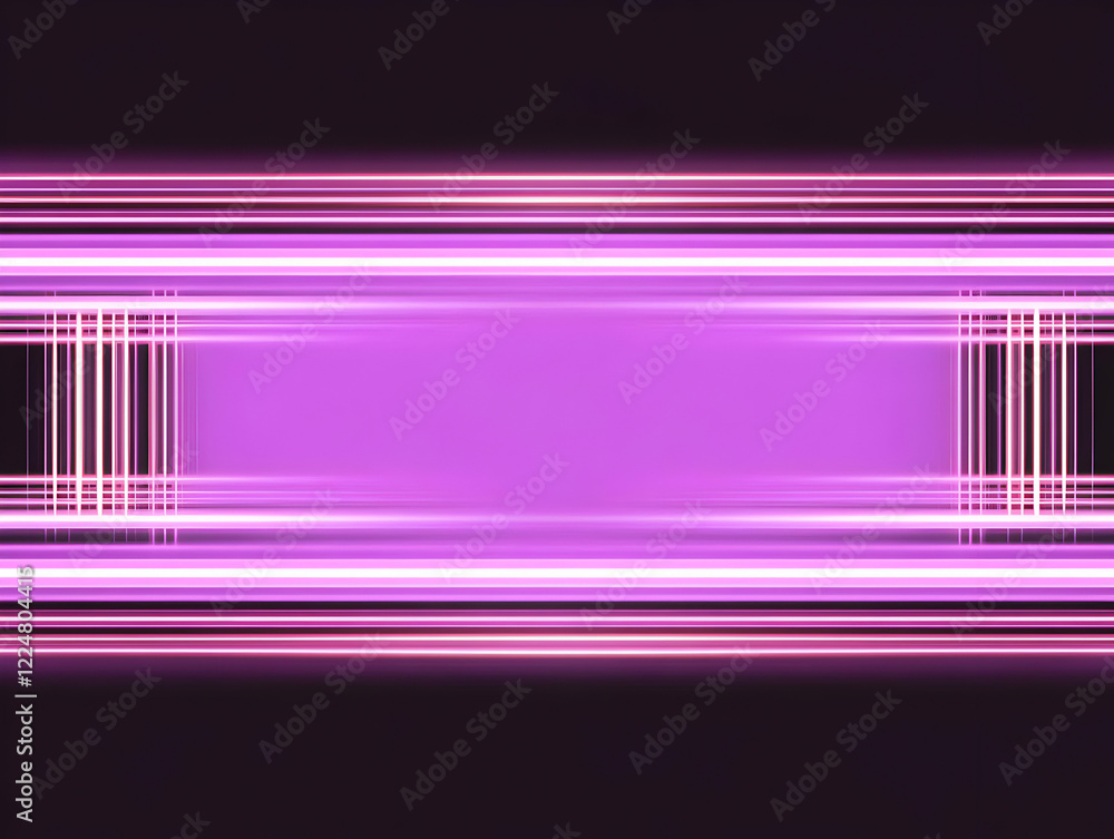 Poster abstract purple light trails background with glowing lines and grid pattern