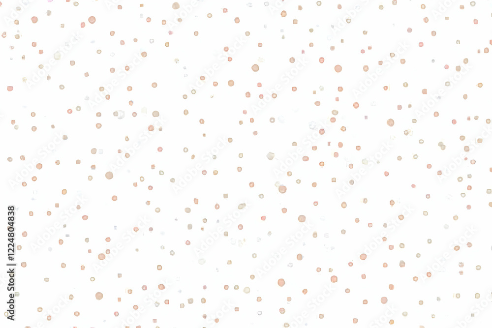 Aufkleber abstract background with soft pink and beige dots and squares scattered randomly