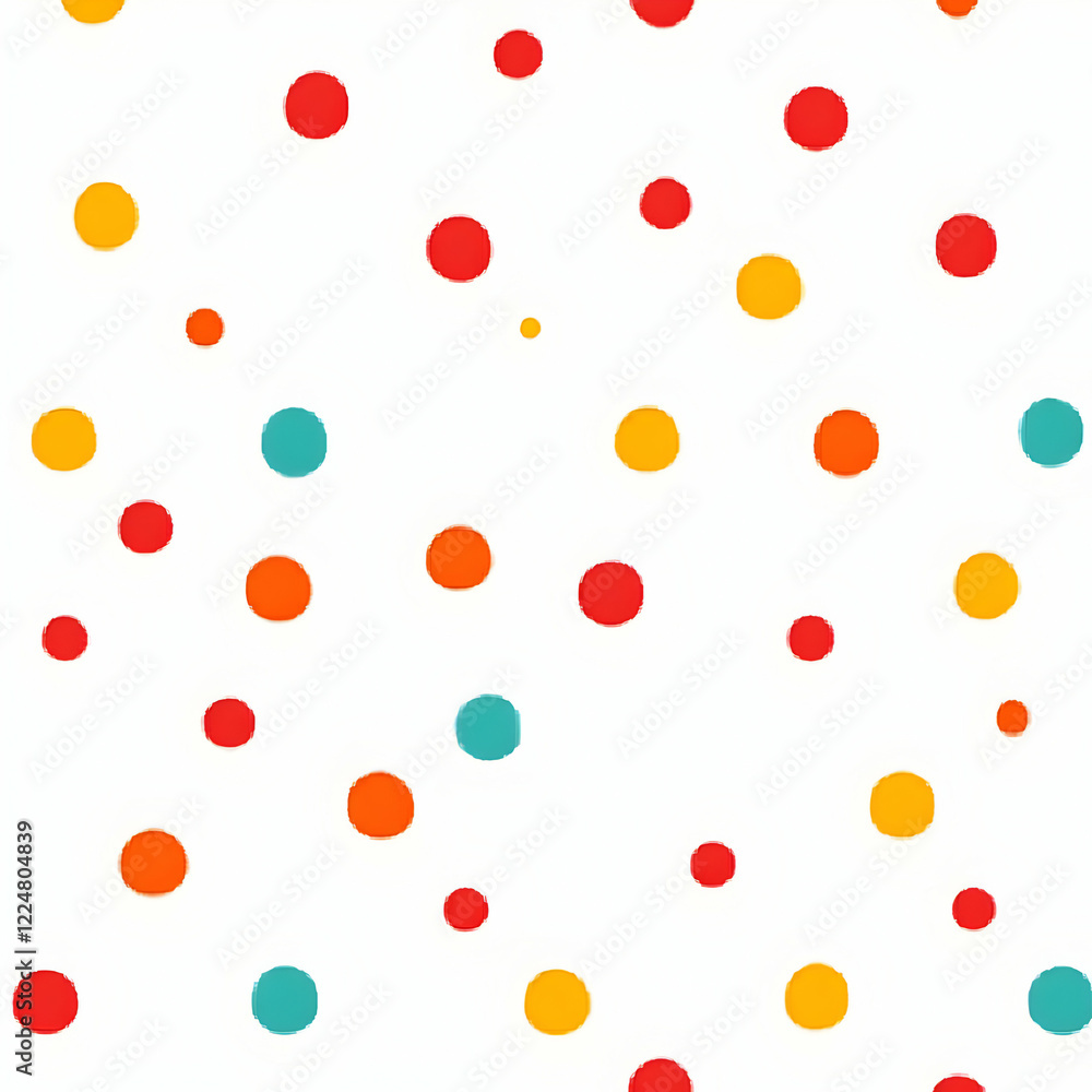 Poster colorful dots pattern forms a vibrant and playful abstract background design