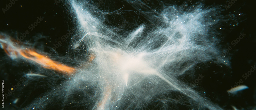 Poster overlay texture of film with dust and hair on a black background creating an authentic look