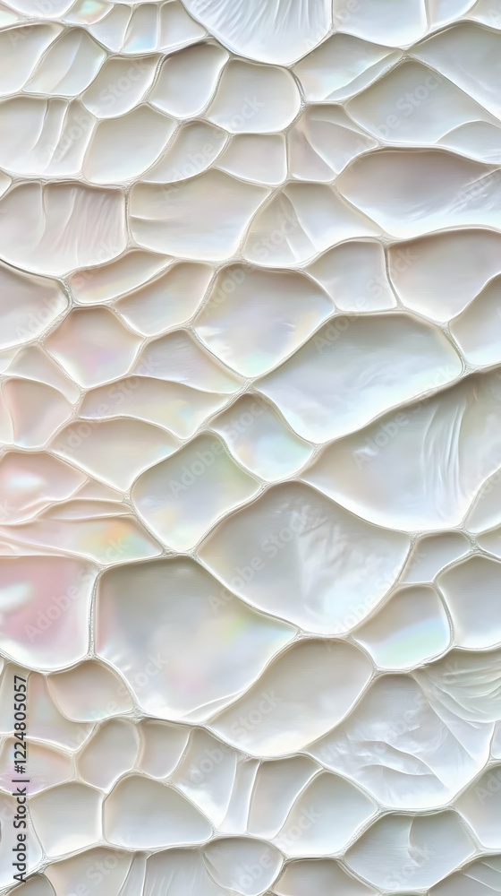 Poster white abstract texture background displays smooth, cellular shapes gracefully with soft lighting.