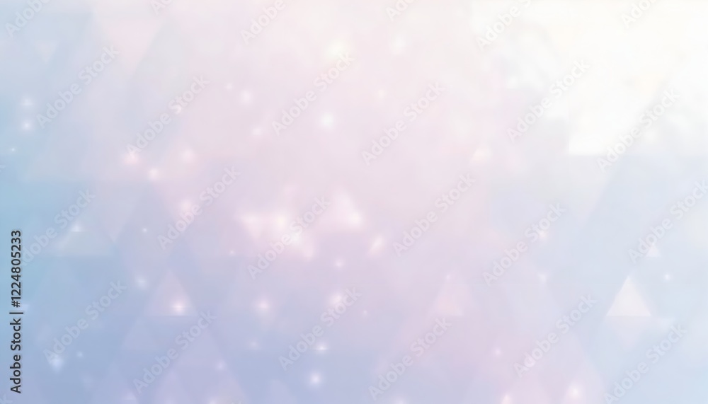 Aufkleber abstract soft pastel gradient background with sparkling light and geometric triangles
