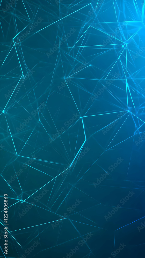 Poster abstract blue network background creates a dynamic sense of connection and energy