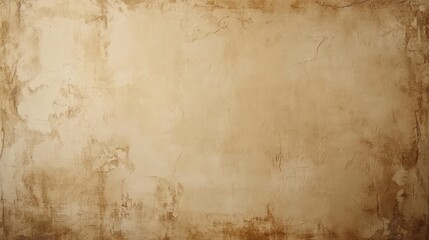 Obraz premium Vintage texture background resembling cardboard tones, featuring cream paper with old grunge retro rustic aesthetics for wall interiors. The surface appears like brown concrete mock parchment
