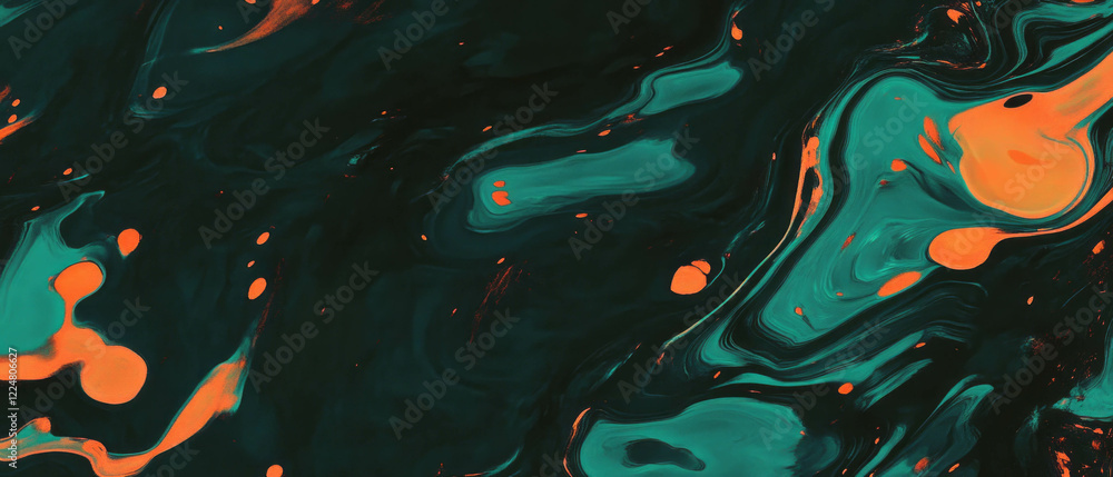 Poster fractal overlay texture showcasing abstract art with creative composition against a black background